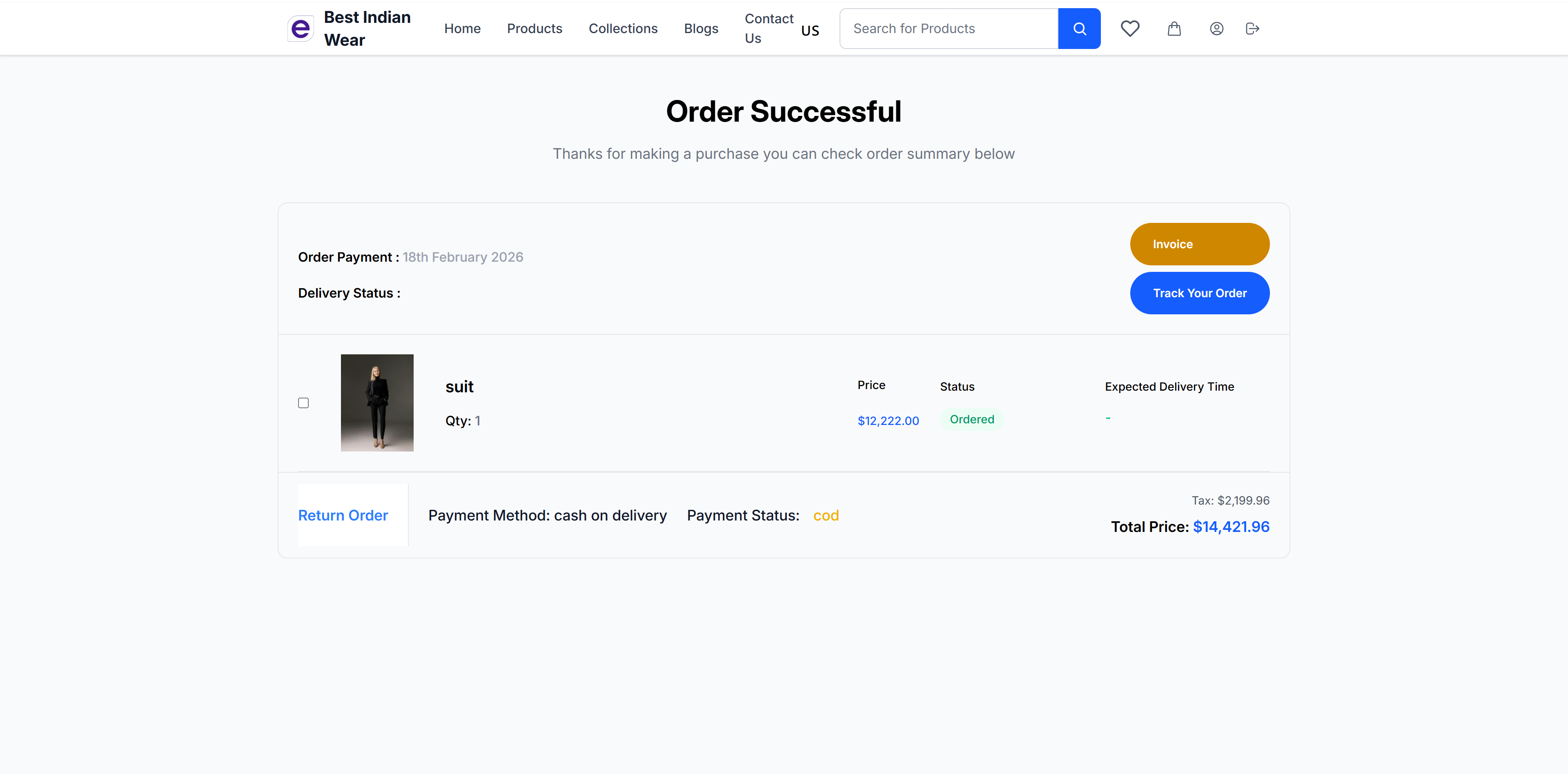Order Confirmation