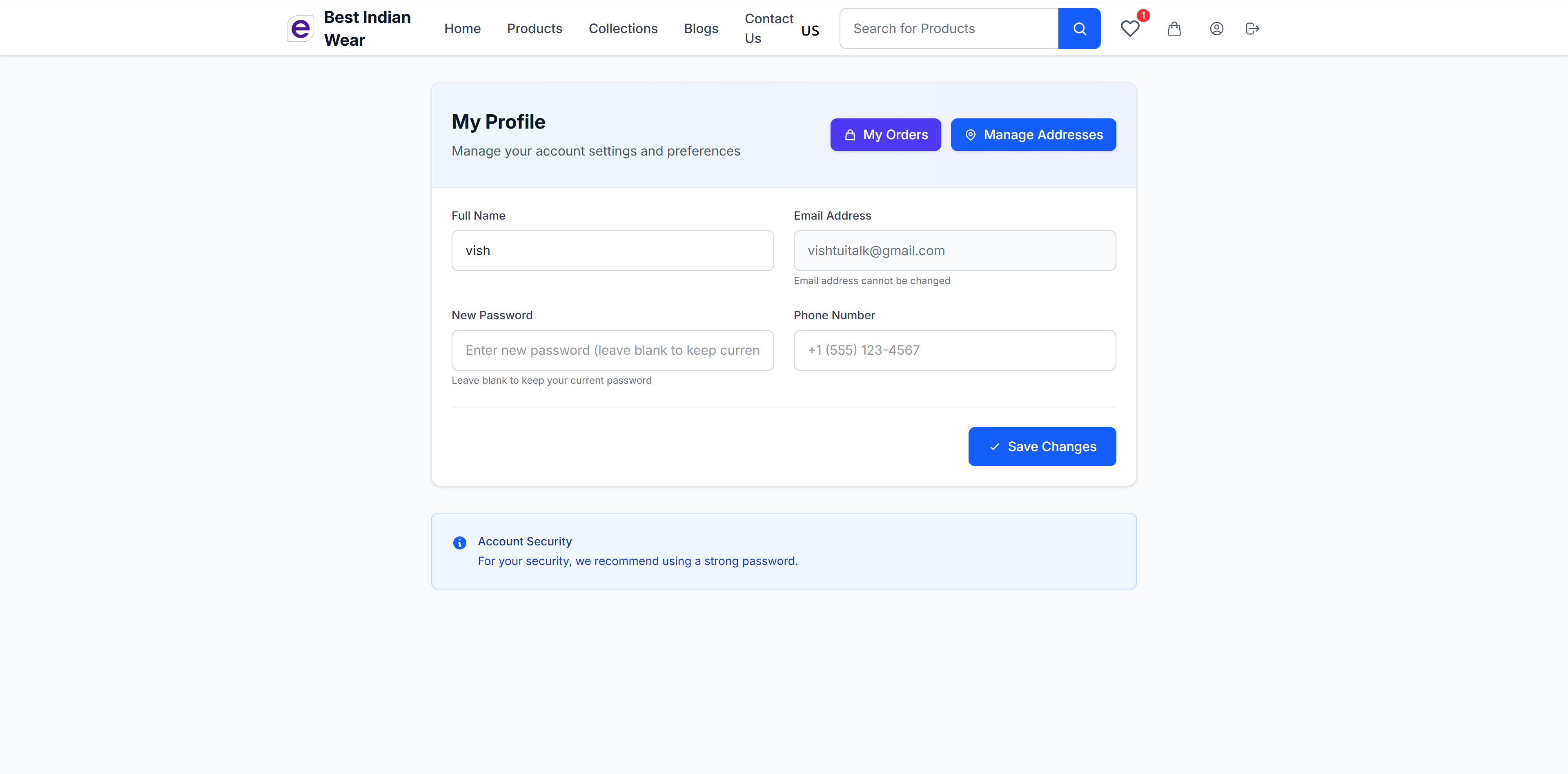 My Profile